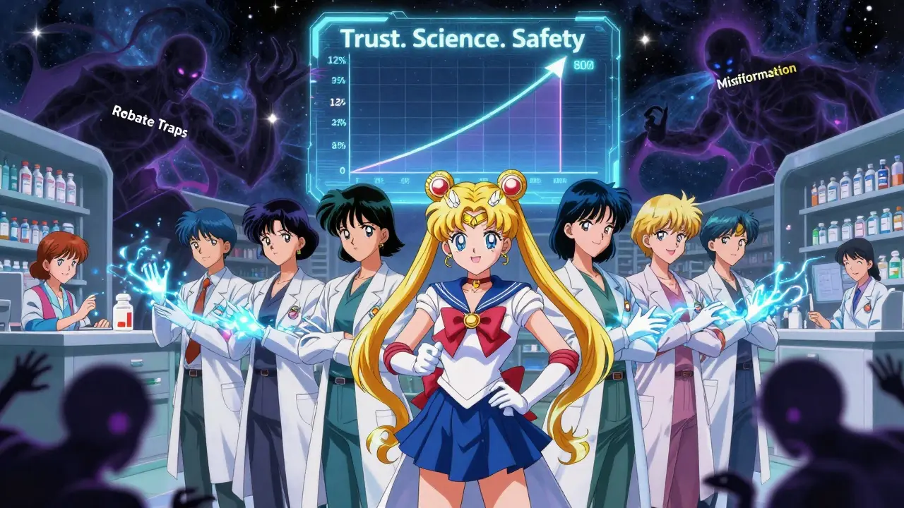 Pharmacists unite against misinformation as patients receive biosimilars under a soaring adoption chart.